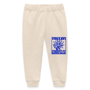 Soleil Toulon - Pantalon de jogging bébé bio Stanley/Stella - écru doux - Devant