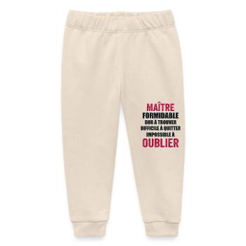 Geschenk zum Jahresende Schullehrer-Geschenk - Baby Organic Jogginghose Baby Tumbler von Stanley/Stella - Natur - Vorne