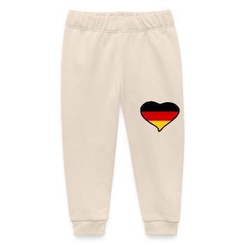 Deutschland Flagge - Baby Organic Jogginghose Baby Tumbler von Stanley/Stella - Natur - Vorne