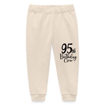 95th Birthday Crew B-Day Party Squad 95 Jahre alt - Baby Organic Jogginghose Baby Tumbler von Stanley/Stella - Natur - Vorne