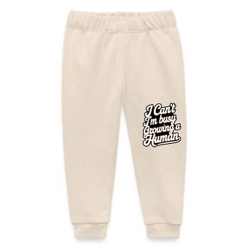 I Can't I'm Busy Growing A Human 11 - Baby Organic Jogginghose Baby Tumbler von Stanley/Stella - Natur - Vorne