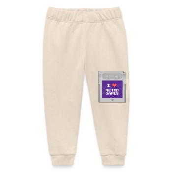 Retro Boy - Ich liebe Retrogames - Baby Organic Jogginghose Baby Tumbler von Stanley/Stella - Natur - Vorne