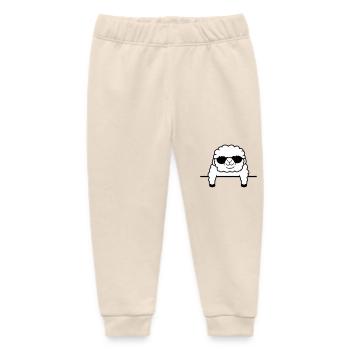 Schaf Hinter Zaun Mauer Sonnenbrille Schäfchen - Baby Organic Jogginghose Baby Tumbler von Stanley/Stella - Natur - Vorne