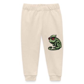 Chameleon Tier - Baby Organic Jogginghose Baby Tumbler von Stanley/Stella - Natur - Vorne