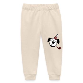 Hund Geburtstag Silvester Party Hut Feiern Tröte - Baby Organic Jogginghose Baby Tumbler von Stanley/Stella - Natur - Vorne