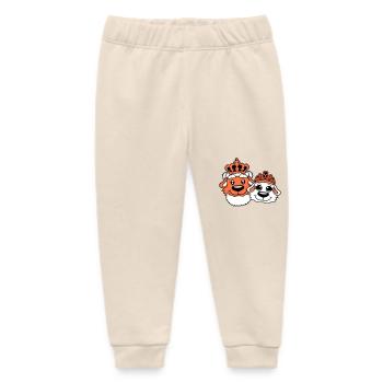 Zwei Hunde Krone König Königin Herrscher Majestät - Baby Organic Jogginghose Baby Tumbler von Stanley/Stella - Natur - Vorne