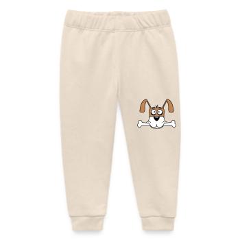 Lustiger Hund Großer Knochen Maul Mund Hunger Cool - Baby Organic Jogginghose Baby Tumbler von Stanley/Stella - Natur - Vorne