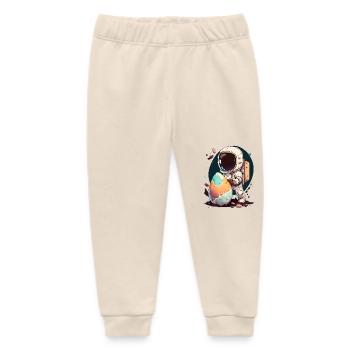 Easter Easter Bunny Easter Eve Easter Sunday Easter Egg Spring - Baby Organic Sweatpants by Stanley/Stella - soft Ecru - Front