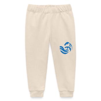 schlichtes blaues Wellen Design - Baby Organic Jogginghose Baby Tumbler von Stanley/Stella - Natur - Vorne