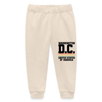 WASHINGTON D.C. United States of America - Baby Organic Sweatpants by Stanley/Stella - soft Ecru - Front