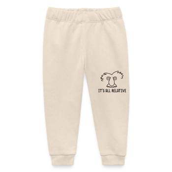 Physics Chemistry Einstein Geography World Theory - Baby Organic Sweatpants by Stanley/Stella - soft Ecru - Front