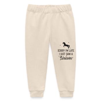 Unicorn - Baby Organic Sweatpants by Stanley/Stella - soft Ecru - Front