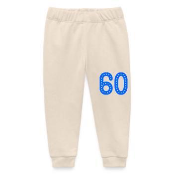 60 YEARS. 60th ANNIVERSARY. ANNIVERSARY 60 YEARS. 60 - Baby Organic Sweatpants by Stanley/Stella - soft Ecru - Front
