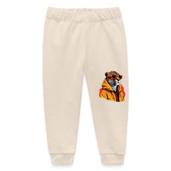 Streetstyle-Gepard | Geparden-Liebhaber - Baby Organic Jogginghose Baby Tumbler von Stanley/Stella - Natur - Vorne