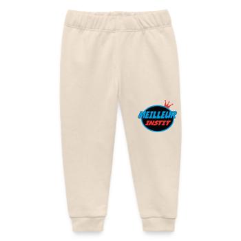 BEST TEACHER - Baby Organic Sweatpants by Stanley/Stella - soft Ecru - Front
