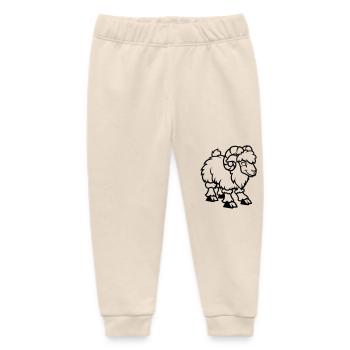 schaf comic steinbock - Baby Organic Jogginghose Baby Tumbler von Stanley/Stella - Natur - Vorne