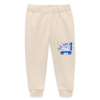 Polizeiauto Ich bin 1 Geburtstag Blau - Baby Organic Jogginghose Baby Tumbler von Stanley/Stella - Natur - Vorne
