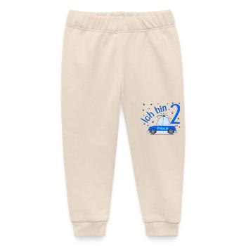 Polizeiauto Ich bin 2 Geburtstag Blau - Baby Organic Jogginghose Baby Tumbler von Stanley/Stella - Natur - Vorne