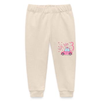 Polizeiauto Ich bin 3 Geburtstag Rosa - Baby Organic Jogginghose Baby Tumbler von Stanley/Stella - Natur - Vorne