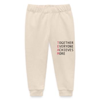 Team - Baby Organic Sweatpants by Stanley/Stella - soft Ecru - Front