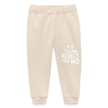 If P Is Low Reject The HO 6 - Baby Organic Jogginghose Baby Tumbler von Stanley/Stella - Natur - Vorne