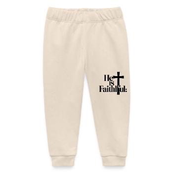 Er ist treu - Baby Organic Jogginghose Baby Tumbler von Stanley/Stella - Natur - Vorne