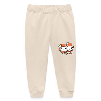 Hase Vogel Küken Arzt Spritze Team 2 Freunde Crew - Baby Organic Jogginghose Baby Tumbler von Stanley/Stella - Natur - Vorne