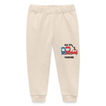 Daddy-style parking - Baby Organic Sweatpants by Stanley/Stella - soft Ecru - Front