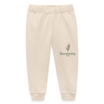 Serenity Now Saying Quote Branch Rest - Baby Organic Sweatpants by Stanley/Stella - soft Ecru - Front
