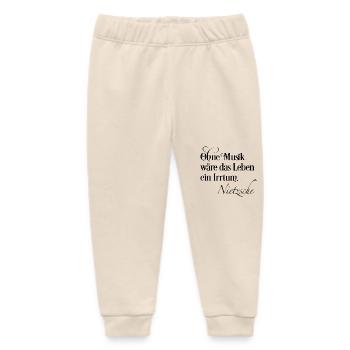 Music - Baby Organic Sweatpants by Stanley/Stella - soft Ecru - Front
