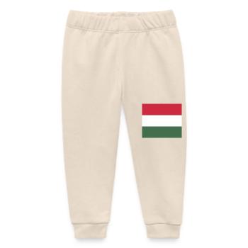 Hungary flag mask - Baby Organic Sweatpants by Stanley/Stella - soft Ecru - Front