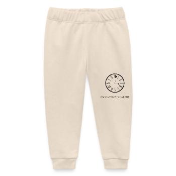 alles hat seine zeit latein schwarz - Baby Organic Jogginghose Baby Tumbler von Stanley/Stella - Natur - Vorne