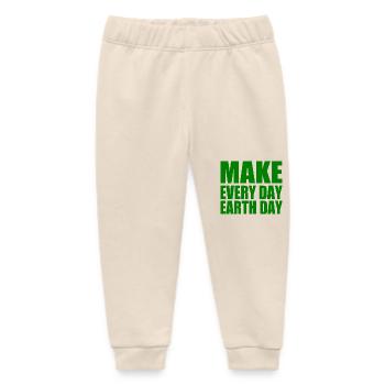 Make every day earth day - Baby Organic Jogginghose Baby Tumbler von Stanley/Stella - Natur - Vorne