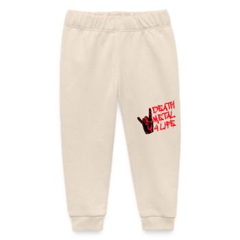 Heavy Death Metal 4 Life Hard Rock Cool Geste de la main - Pantalon de jogging bébé bio Stanley/Stella - écru doux - Devant