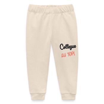 COLLEAGUE. START. EMPLOYMENT. HUMOR. MANAGER. CHIEF - Baby Organic Sweatpants by Stanley/Stella - soft Ecru - Front