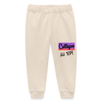 COLLEAGUE. START. EMPLOYMENT. HUMOR. MANAGER. CHIEF - Baby Organic Sweatpants by Stanley/Stella - soft Ecru - Front