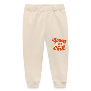 Young Quote - Baby Organic Sweatpants by Stanley/Stella - soft Ecru - Front