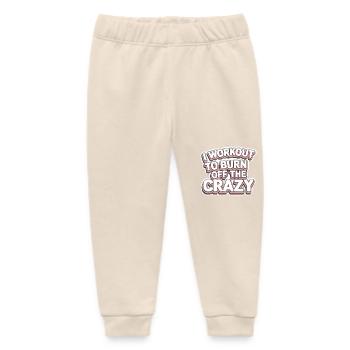 I Workout To Burn Off The Crazy 11 - Baby Organic Jogginghose Baby Tumbler von Stanley/Stella - Natur - Vorne