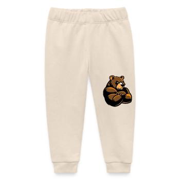 Bär Comic - Baby Organic Jogginghose Baby Tumbler von Stanley/Stella - Natur - Vorne