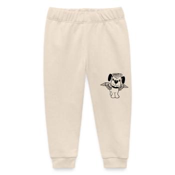 Hund Engel Heiligenschein Flügel Himmel Engelchen - Baby Organic Jogginghose Baby Tumbler von Stanley/Stella - Natur - Vorne