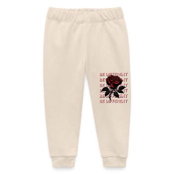 BE DIFFERENT – Rote Rose Selbstliebe Positivität - Baby Organic Jogginghose Baby Tumbler von Stanley/Stella - Natur - Vorne