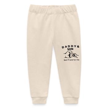 Papa Sohn beste Freunde fürs Leben - Baby Organic Jogginghose Baby Tumbler von Stanley/Stella - Natur - Vorne