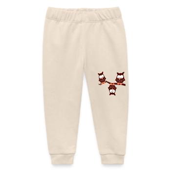 3 Eulen verrückt anders besonders komisch Ast Team - Baby Organic Jogginghose Baby Tumbler von Stanley/Stella - Natur - Vorne