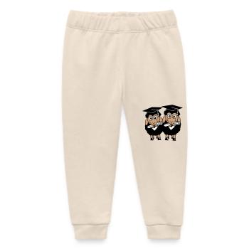 2 Schafe Zeugnis College Abi Zwei Schüler Team - Baby Organic Jogginghose Baby Tumbler von Stanley/Stella - Natur - Vorne