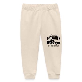Papa und Tochter – beste Freunde fürs Leben - Baby Organic Jogginghose Baby Tumbler von Stanley/Stella - Natur - Vorne
