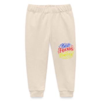 Best Friends Forever - Baby Organic Sweatpants by Stanley/Stella - soft Ecru - Front