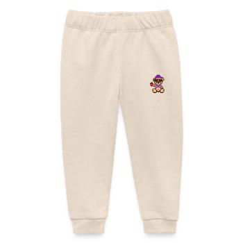 Pixel Bär Cool - Baby Organic Jogginghose Baby Tumbler von Stanley/Stella - Natur - Vorne