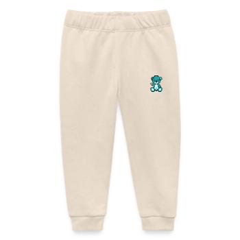 Pixelbär Außerirdischer - Baby Organic Jogginghose Baby Tumbler von Stanley/Stella - Natur - Vorne