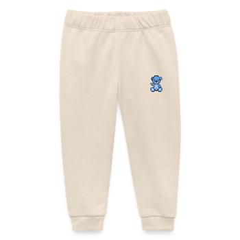 Pixel Bär Blauer Himmel - Baby Organic Jogginghose Baby Tumbler von Stanley/Stella - Natur - Vorne