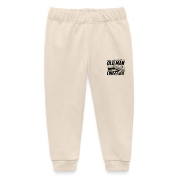 Crossbow never underestimate an old man - Baby Organic Sweatpants by Stanley/Stella - soft Ecru - Front
